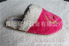 Hangzhou manufacturer's new TPR bottom plush cutting home slippers embroidered female cotton slippers