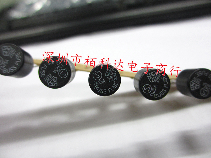 T1.25A 250V保险丝 6*8 250V 1.25A 慢熔 圆柱保险丝 BUSS