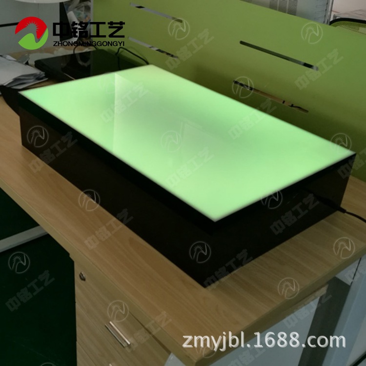 LED亚克力底座 方形有机玻璃发光酒架 化妆品展示亚克力底座