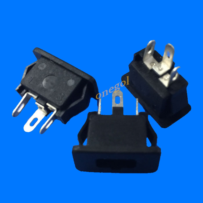 供应三针DC电源插座 直流充电插座 品字型DC插座DC-076 防打火