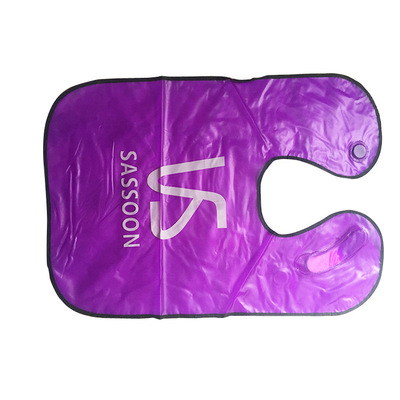 紫色透明美阳光容染发工具披肩厂家货源供应美发用品披肩美发套装|ms