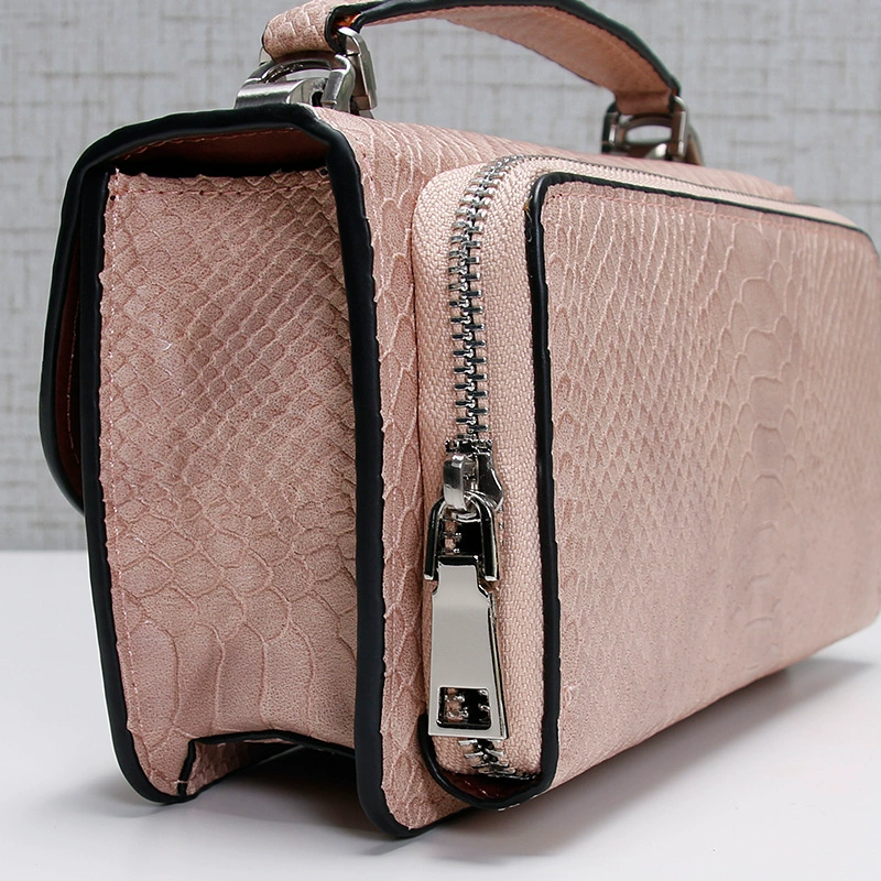 Fashionable one-shoulder bag, shoulder bag with zipper, wrist bag, Korean style, city style