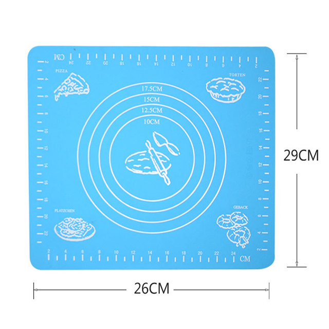 Silicone mat nhà sản xuất bột bán buôn công cụ chặt nhỏ 29 * 26cm nướng mat chống trượt mat pad gel silica Silicone giả