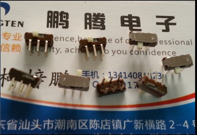 日本原装ALPS SSSS223200 侧拨双排6脚2档微型拨动开关 滑动开关