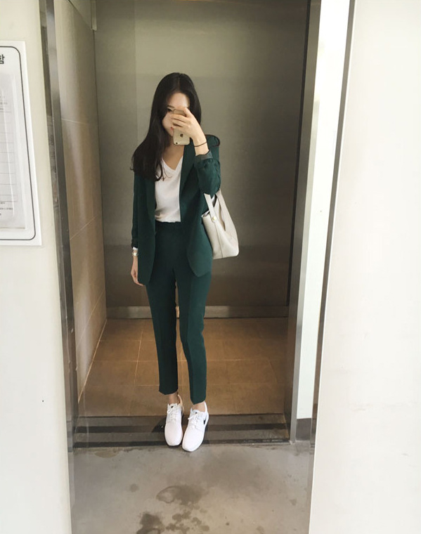 Costume femme en Mélange de coton - Ref 3335443 Image 3