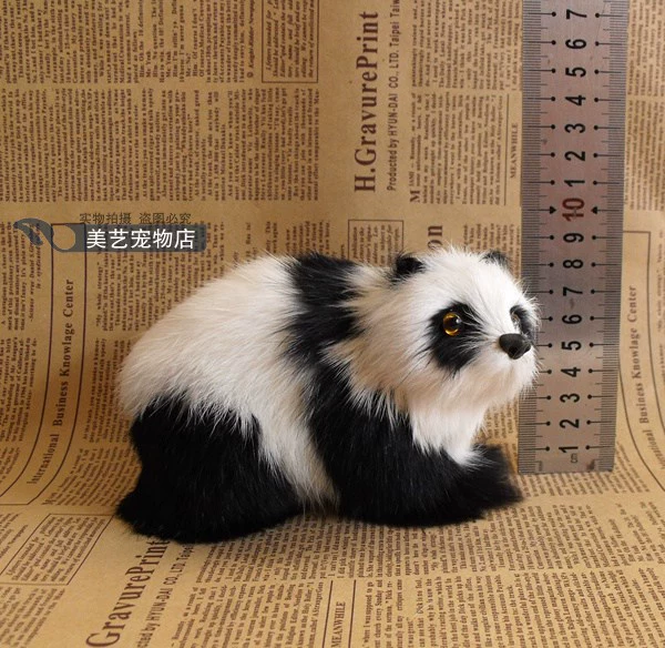 Realistic cute doll, stand, panda, girl's gift