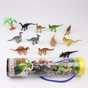 Barrel Dinosaur Toy Simulation Plastic Wild Small Marine Animal Model Toy Sand Table Landscape Ornaments