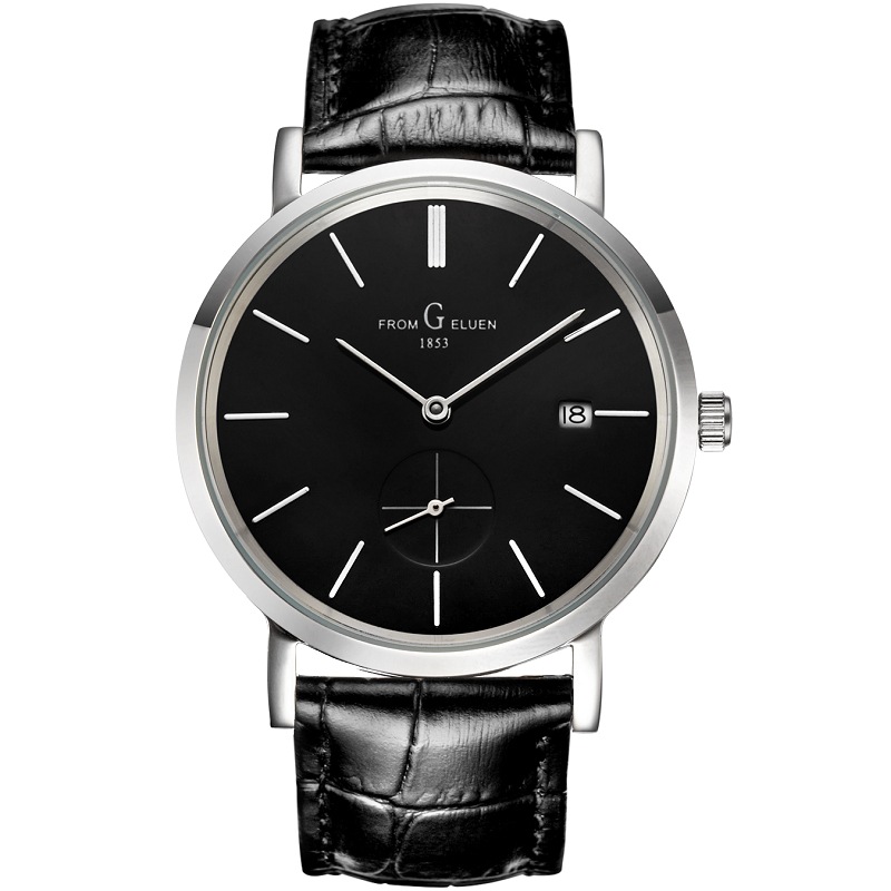 Imported brand quality goods Mechanical watch black Belt Switzerland high-grade fashion Hollow Simplicity waterproof watch man