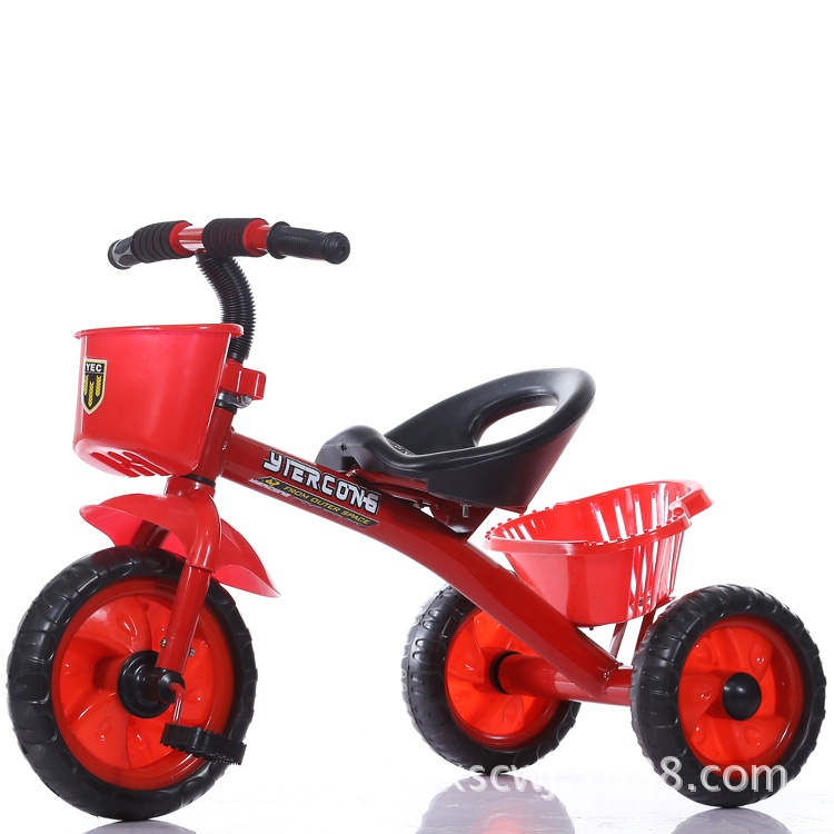 儿童三轮车前后车筐2-6岁儿童脚踏车童车特价批发赠品