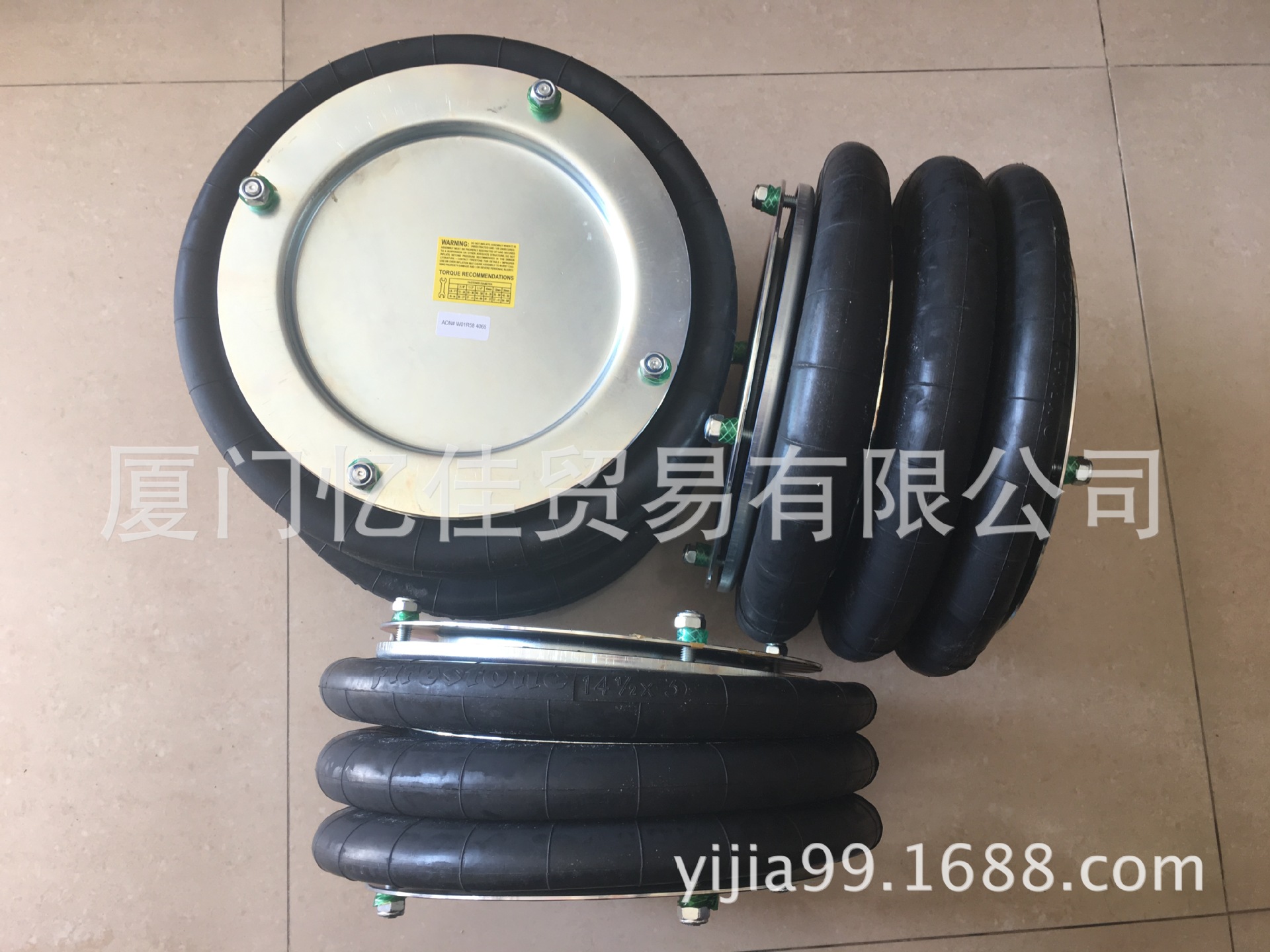 FIRESTONE空气弹簧隔震垫 W01-R58-4065 工业设备气囊 橡胶弹簧