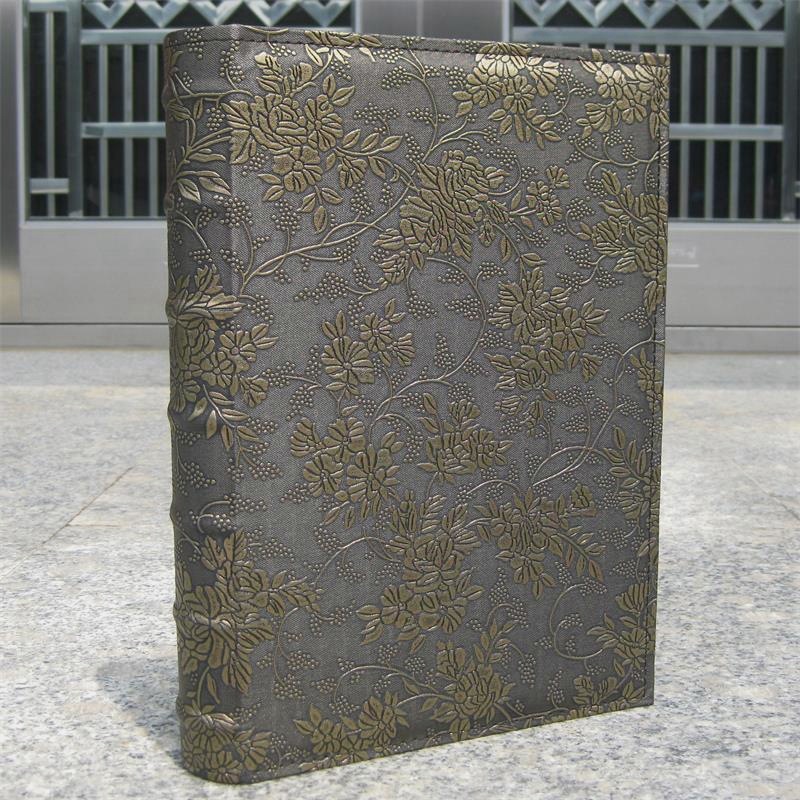 7 인치 사진 앨범 5R 앨범 200 청동 모란 꽃 쓰기 메시지 모조 가죽 아름다운 그림자 가죽 사진 앨범