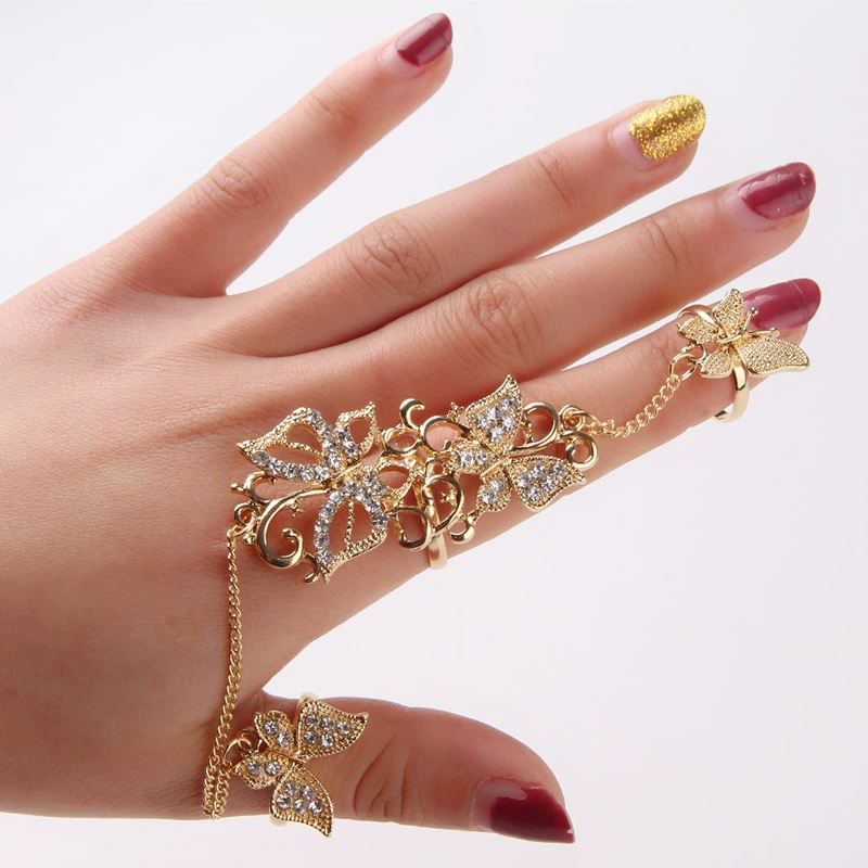 Fashionable ring, adjustable set, European style