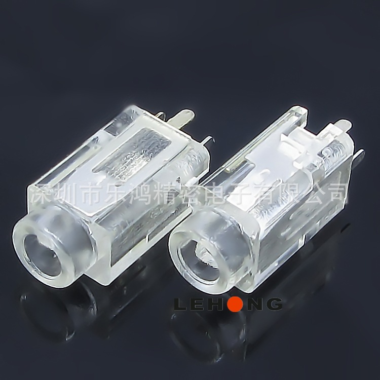 PJ-359-3P透明PC料/3.5音频插座/PHONE JACK/耳机插座/