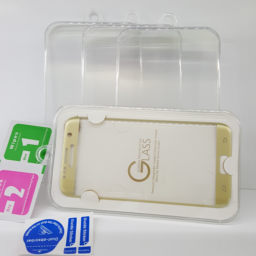 钢化玻璃膜包装 全透明水晶盒 通用碳纤维钢化膜包装塑料盒 批发|ru