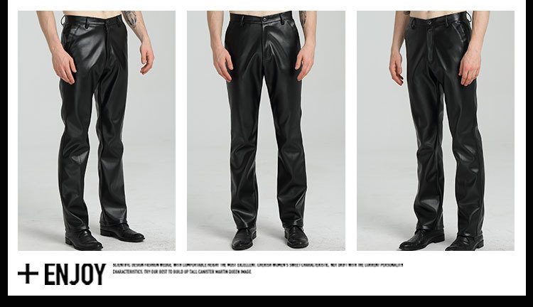 Pantalon cuir homme en vrac PU pour automne - Ref 1484778 Image 19