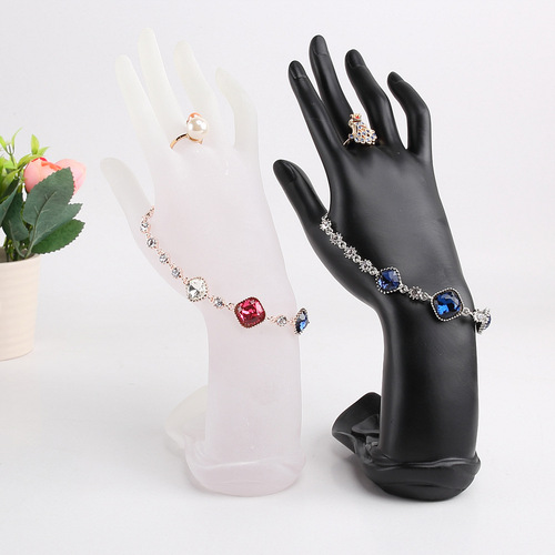 Dan Yuan Resin Lotus Hand Mold Ring Display Stand Jewelry Armoire Bracelet Necklace Ankle Chain Jewelry Prop