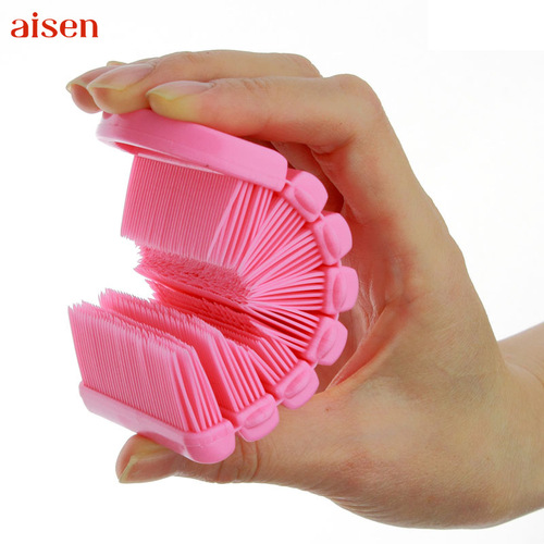 Japan AISEN children's hand washing brush, hand massage brush, nail cleaning brush, cleaning brush, finger gap brush