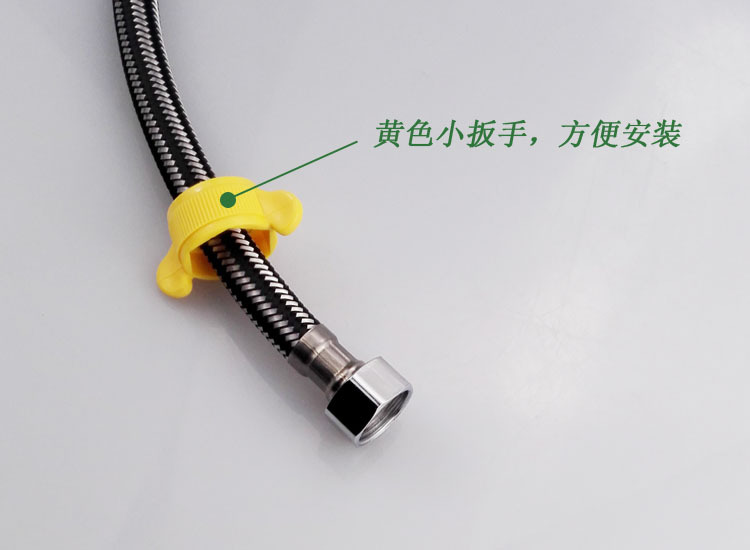Factory wholesale 304 stainless steel braided pipe mixed wire toilet faucet cold and hot water inlet hose hot water pipe undefined