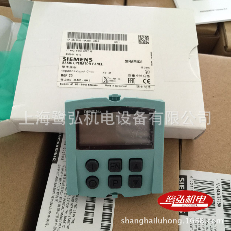 6SL3055-0AA00-4BA0原装现货西门子S120面板BOP20操作面板6键设置