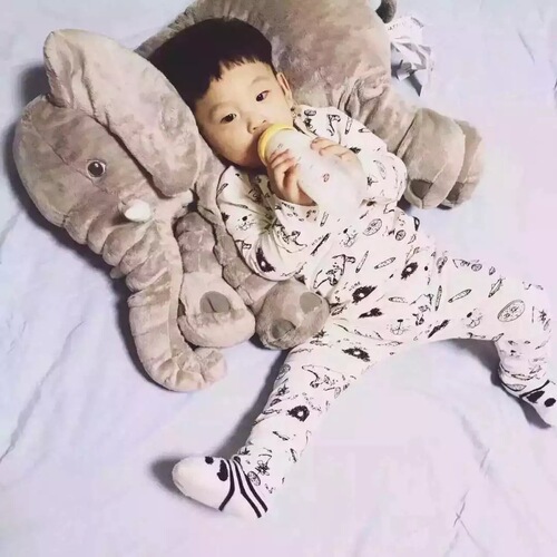 Creative Ins Elephant Plush Toy Pillow Sleep Companion Soothing Toy Cross-border Baby Soothing Doll Birthday Gift