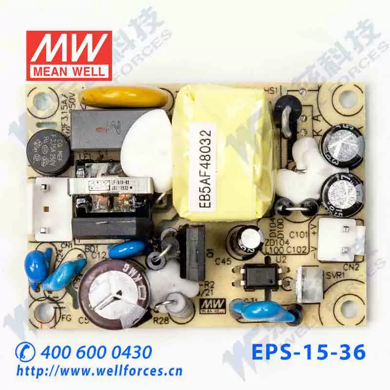 EPS-15-36 Taiwan MEAN WELL 15 В 36 Вт стабилизированный печатный модуль источника питания 15W 0,42A, платный импульсный источник питания