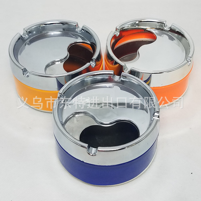 Factory direct sales of stainless steel rotary seal ashtrays, colorful gift ashtrays for bars, hotels and KTVS detail image 9