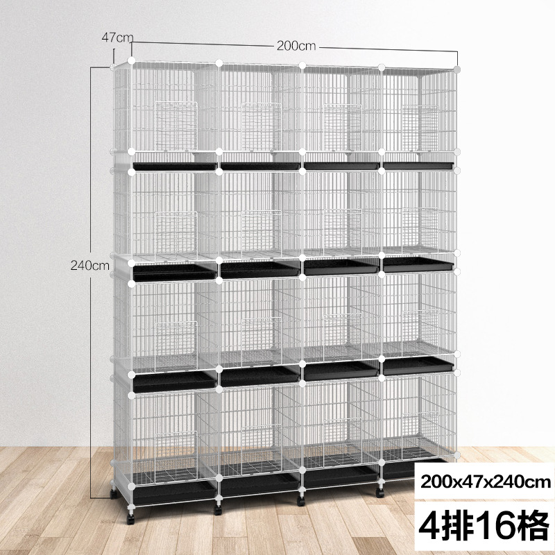 四眼猴宠物围栏笼多格猫笼方便清洁可拆装铁丝网狗笼宠物笼