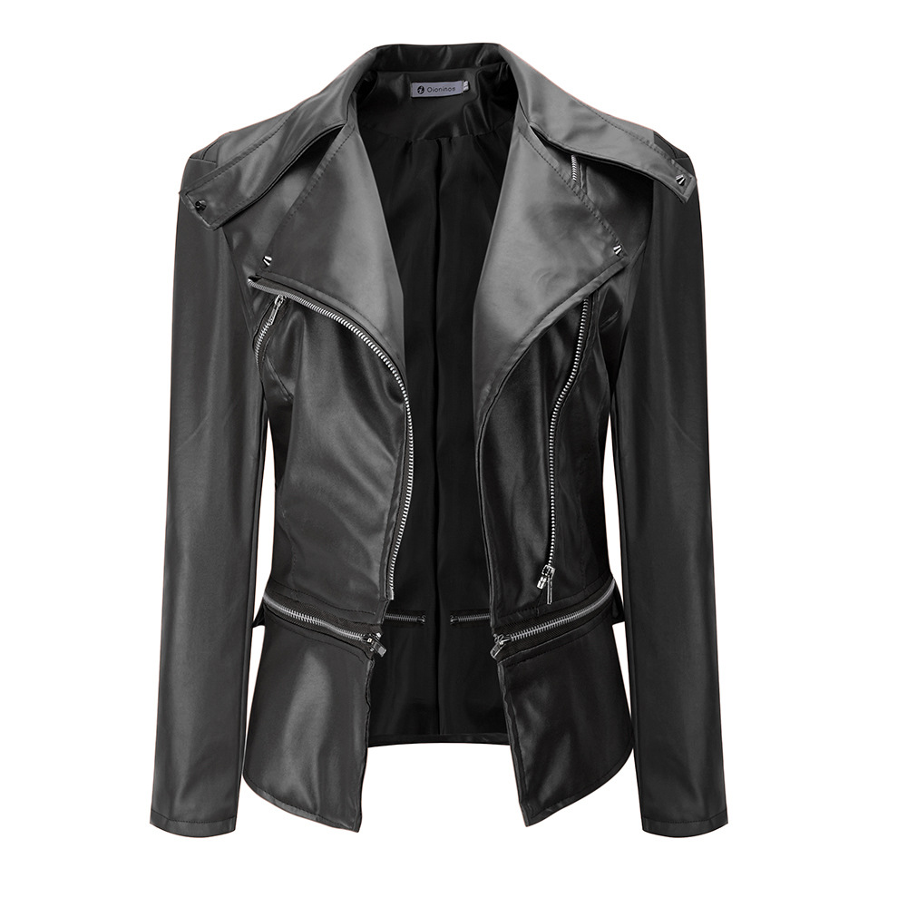 Veste cuir femme en PU - Ref 3447368 Image 4