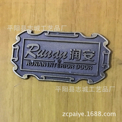 Manufactor stamping identification Metal stickers Aluminum stainless steel autohesion Signage Nameplate Customized