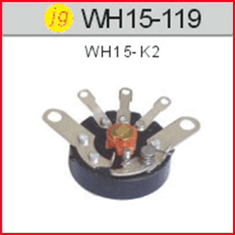 供应WH15-119旋转式带开关电位器 厂家直销定制电位器