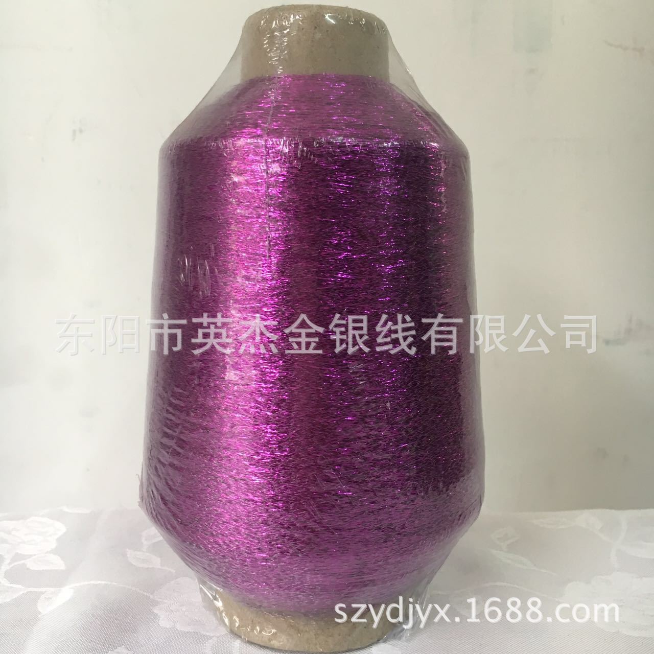 供应经编带提花拷克线专用的MX双包金银线 金银丝