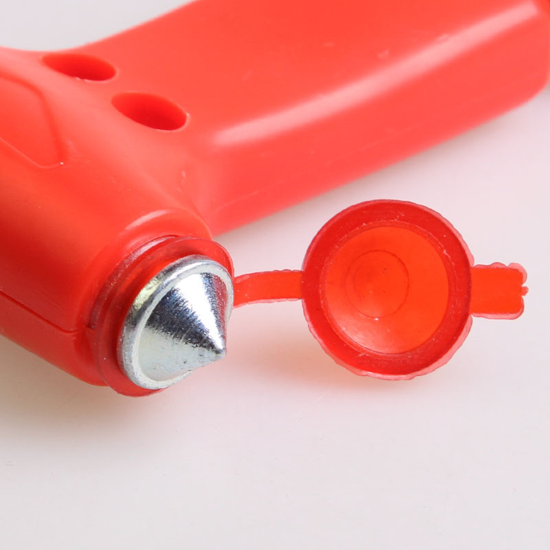 二合一多功能安全錘應(yīng)急求生工具橘紅和黑色兩色可選150G R-7107