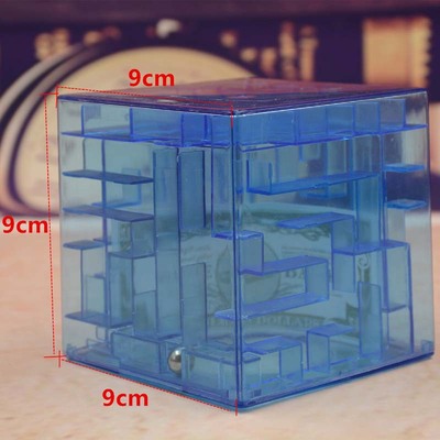 大号迷宫储蓄罐 魔方透明绿3D立体迷宫 魔方智力玩具强力推荐|ms