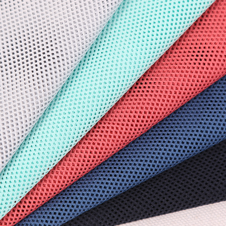 75D低弹四角菱形网眼布 时尚女装运动服服装面料 批发