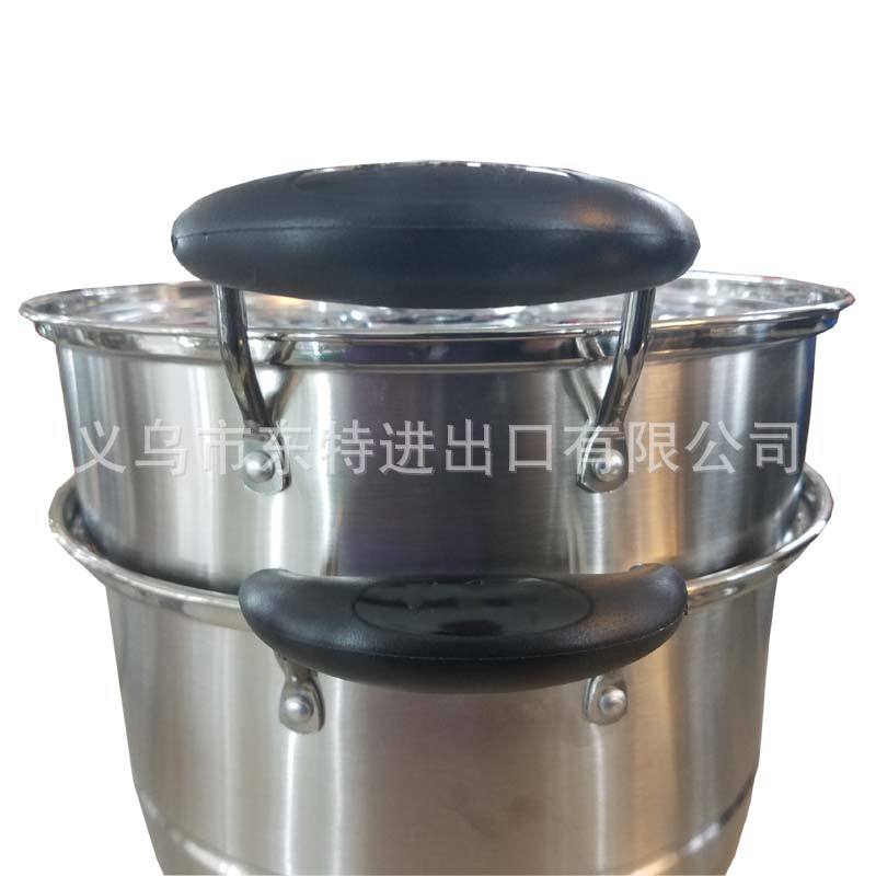 Factory direct sales of stainless steel steamer with combined lid and bottom, double-ear, multi-purpose household steamer drawer detail image 8