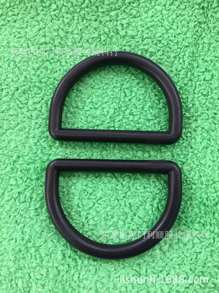 Manufacturer's Spot Plastic 1.5inch D-shaped Buckle Plastic 3.8cm Semi-circular D-shaped Ring 38MM Line D Buckle