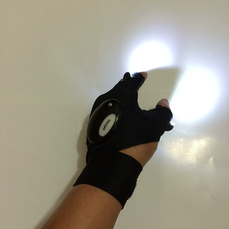 GLOVEUTE sáng xe thể thao sửa chữa ánh sáng găng tay câu cá ngoài trời đi xe đạp tạo tác LED đèn pin