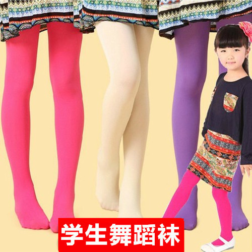 Factory direct sales candy color children's clothing white children's stockings bottoming socks solid color dance children's clothing girls' clothing wholesale