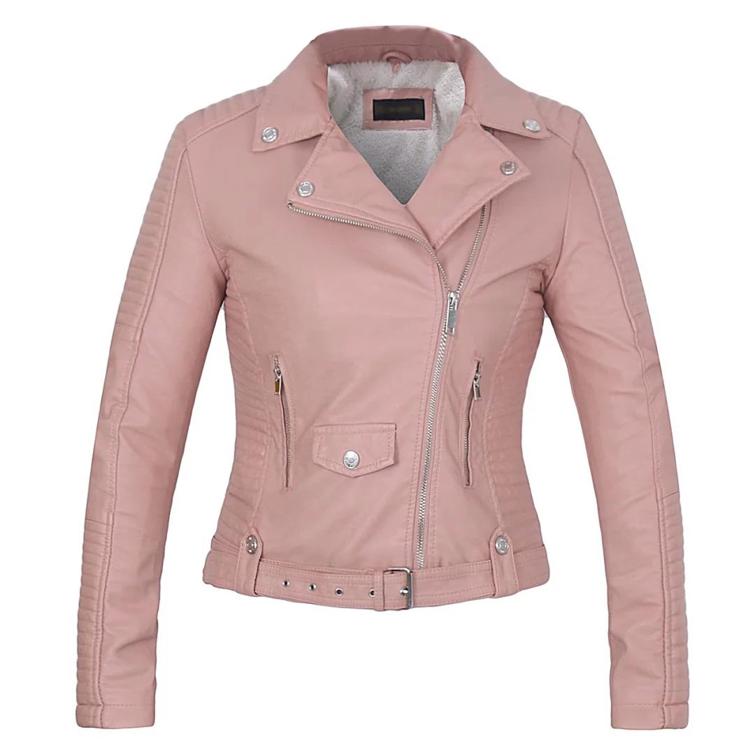 Veste en cuir femme en PU - Ref 3447450 Image 8