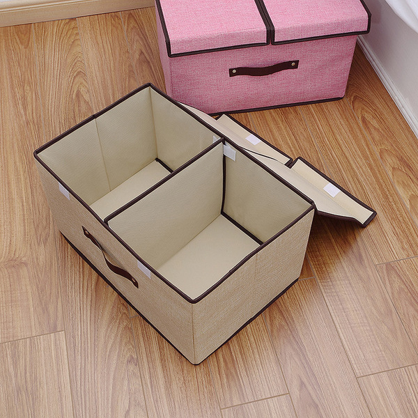 foldable capacious storage box non-woven cloth