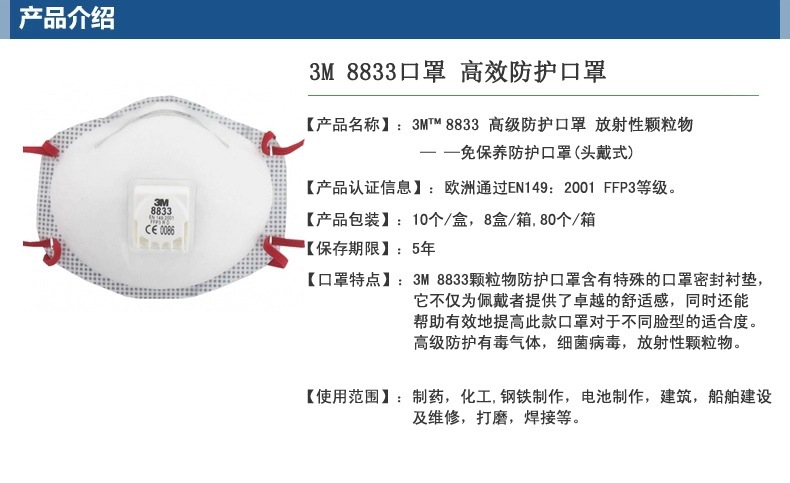 Masque anti pollution en Fibre électrostatique hautement efficace - Antipoussière anti-buée anti-PM25 anti-virus etc. - Ref 3404205 Image 6