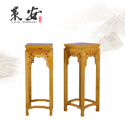 工厂直销红木花架金丝楠木花几古典中式盆景架客厅实木花盆架子