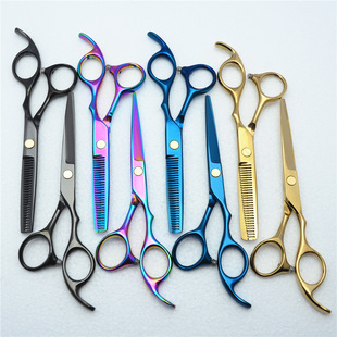 5.5/6 inch barber scissors Liu Haiping scissors thin tooth scissors household hair cutting hairdressing tools factory wholesale