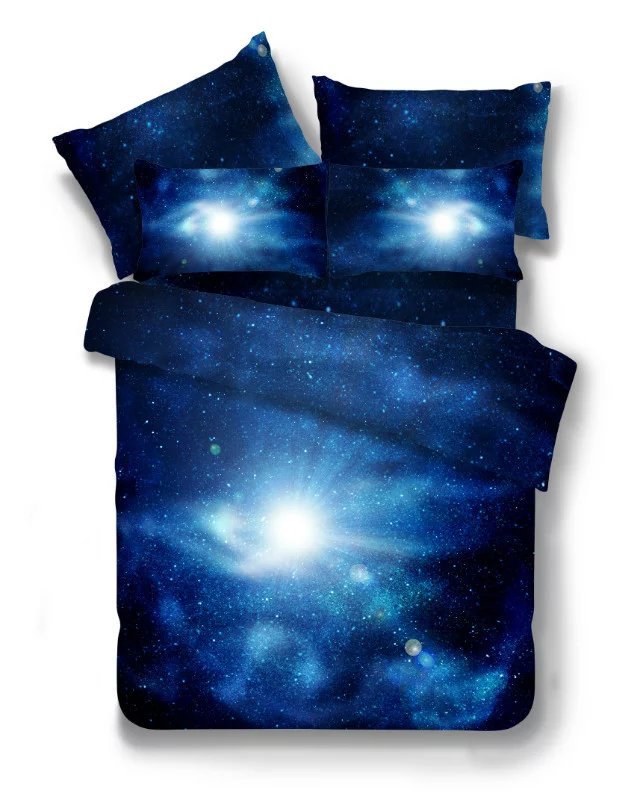 Home Textiles Nebula Starry Sky Four-piece Set Quilt Cover Bedding