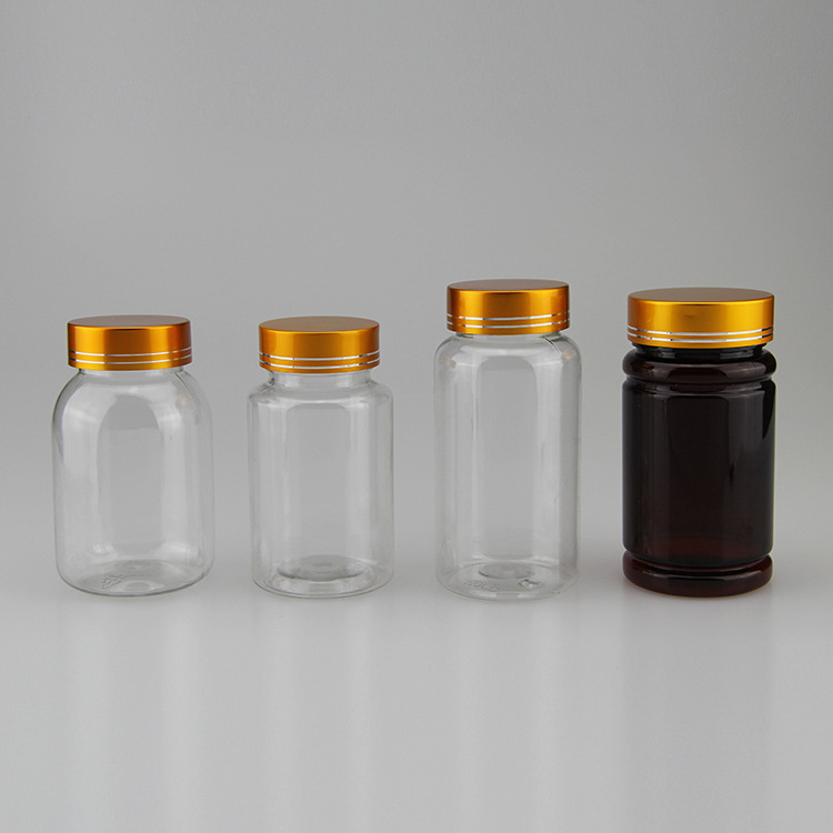 厂家批发150ml高档保健品瓶 透明瓶胶囊瓶 金属盖塑料瓶 医药瓶