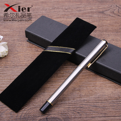 Creative gift flip-top stationery box, black business paper pen box, Korean version wholesale hard paper pen box