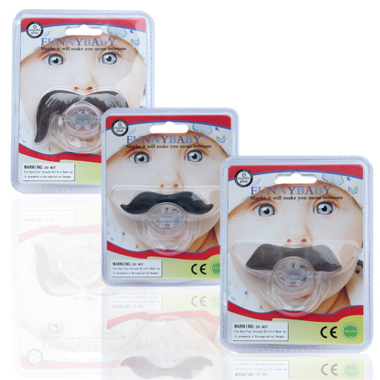 美国热销可爱嘴唇胡子安抚奶嘴 搞笑硅胶奶嘴 婴儿创意安抚奶嘴|ms