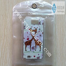 usb线PVC防水袋/布丁袋自封塑料薄膜包装袋/手机壳包装袋/15*23