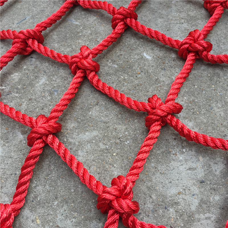 阻燃防护安全网 高强涤纶阻燃安全网建筑安全平网 大眼安全绳网