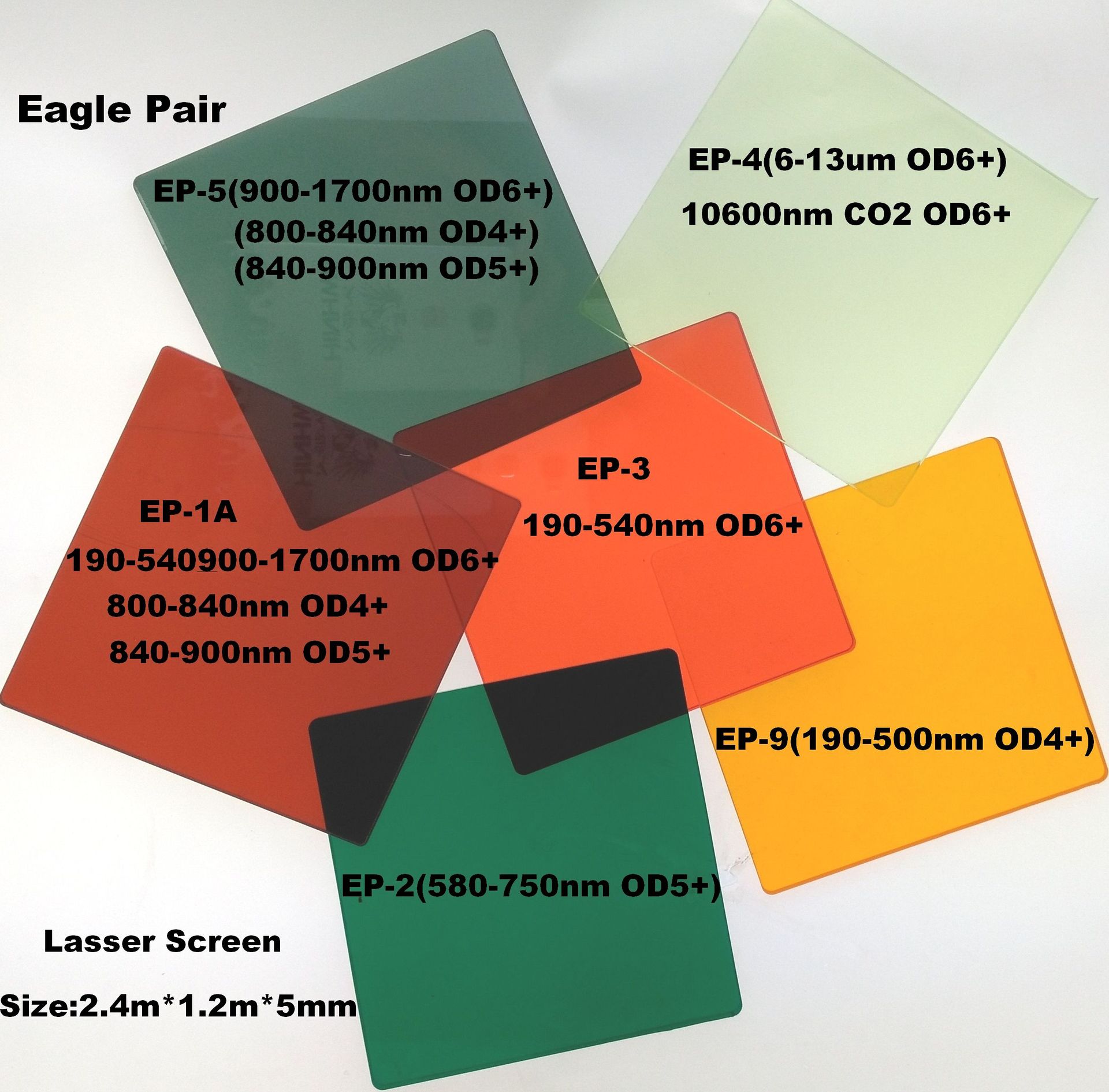 Eagle Pair鹰派尔锤砸不碎激光防护板 激光切割仪器用防护视窗